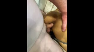 Trans latina chick gets creampied