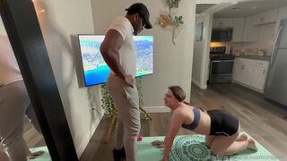 Onlyfans lady Alexis Morissett gets good BIG BLACK COCK From Her Personal Trainer (Onlyfans @al3xismorisett)