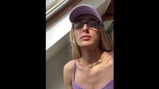 Little blondie teen trans gal jerks