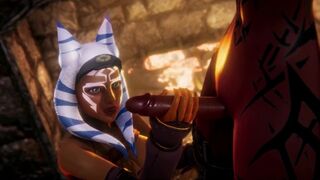 Futa Dark Sith pulverize Ahsoka Tano [Futanari][THREE DIMENSIONAL]